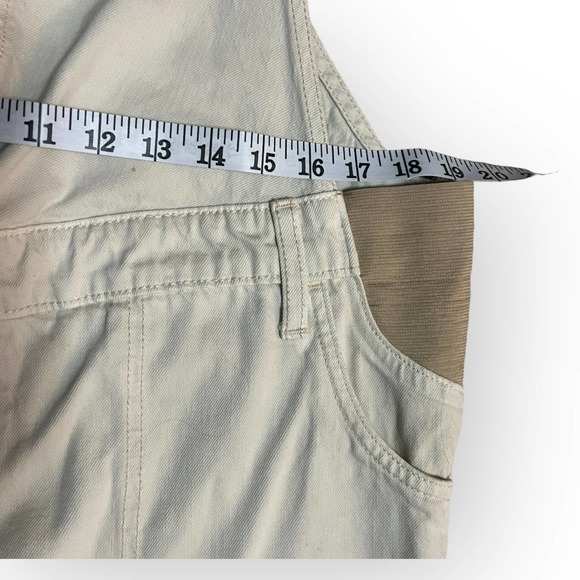 Old Navy Maternity Overalls Straight Leg Solid Cream Size 8R - Picture 10 of 12